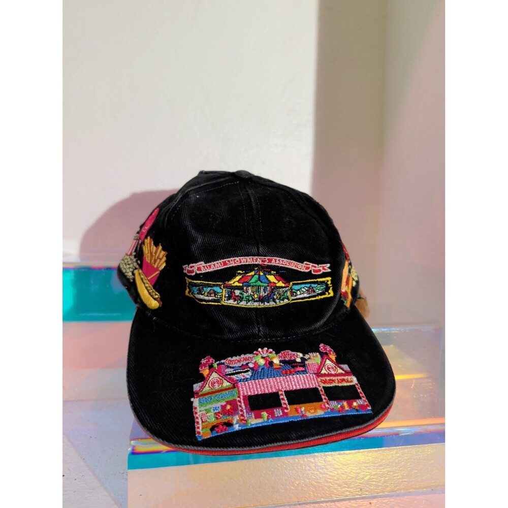 Vintage Miami Showmen’s Association Carnival Embroidered Hat Cap Florida MSA